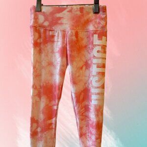Justice Pink Mesh Leggings